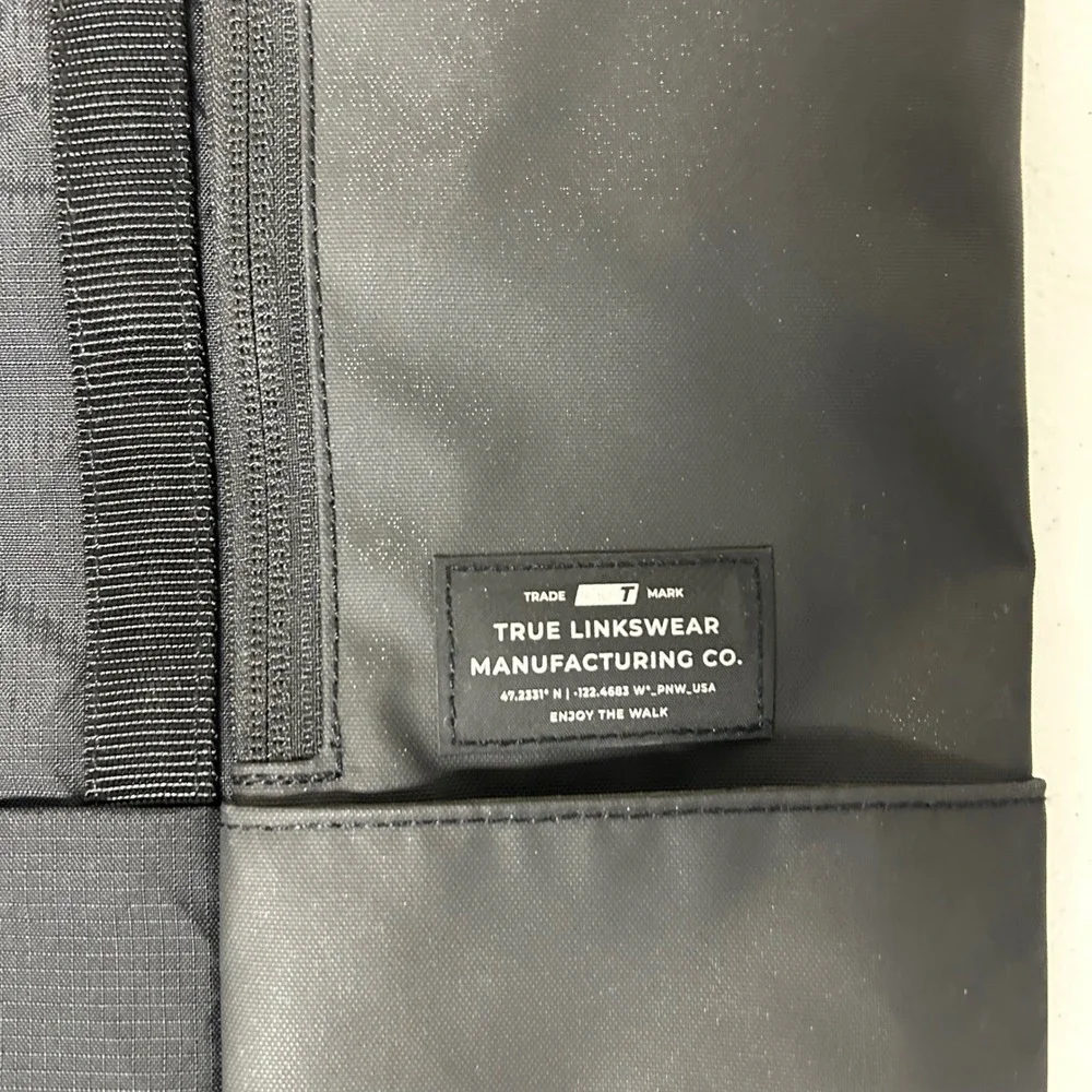 True Linkswear Day Tote Bag Black TPC Colorado Convertible Backpack